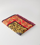 Versace Home Barocco printed wool blanket