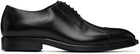 BOSS Black Cap-Toe Leather Derbys