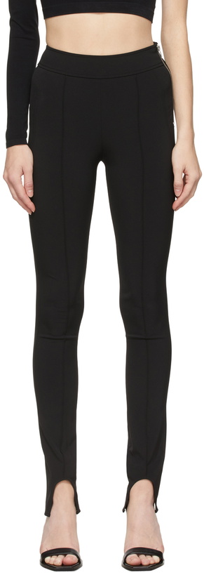 Photo: Helmut Lang Black Seamed Leggings