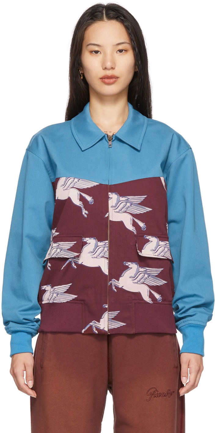 Awake NY Blue & Burgundy Pegasus Jacket Awake NY