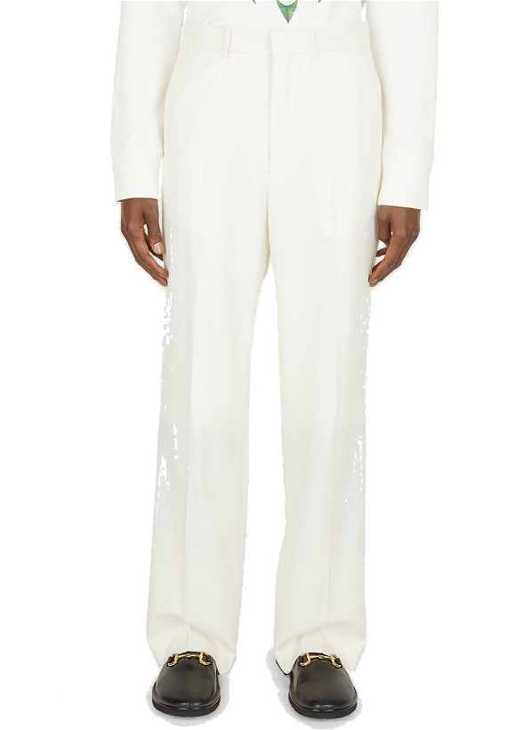 Photo: Tailored Wide Leg Pants in White