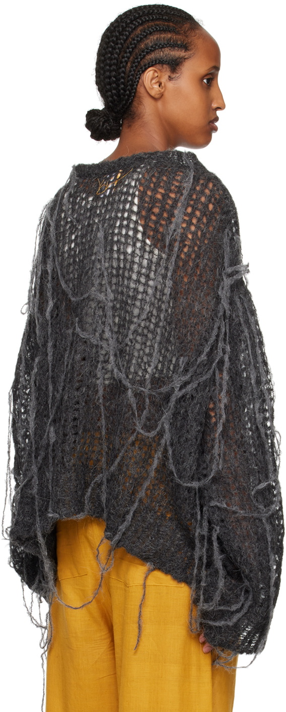 AIREI Gray Loose Thread Sweater AIREI