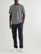James Perse - Garment-Dyed Straight-Leg Cotton-Blend Poplin Trousers - Blue