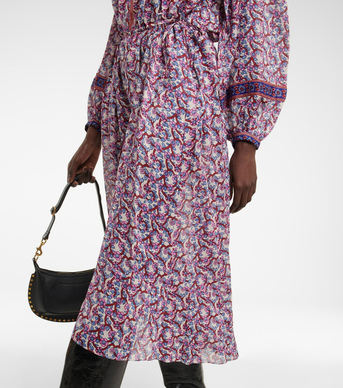 Marant Etoile Bicolor Cotton Casual Dress