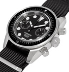 Unimatic - U3-F Automatic Chronograph Stainless Steel and NATO Webbing Watch - Black