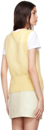 GANNI Yellow Wool Vest