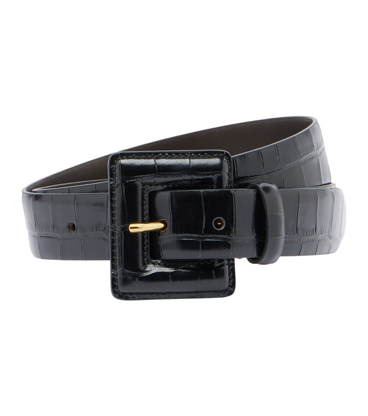 Photo: Nour Hammour Soma croc-effect leather belt