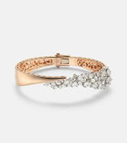 Yeprem 18kt rose and white gold (750/1000) bracelet with diamonds