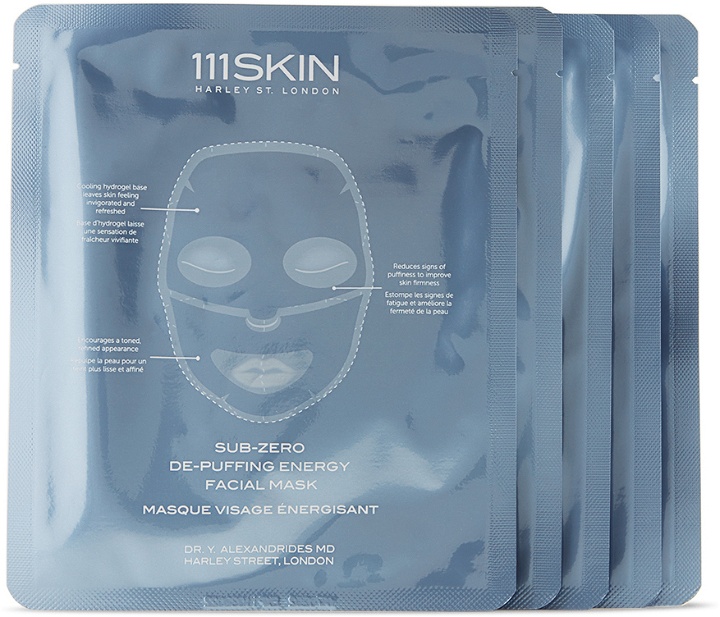 Photo: 111 Skin Five-Pack Sub-Zero De-Puffing Energy Facial Masks, 30 mL