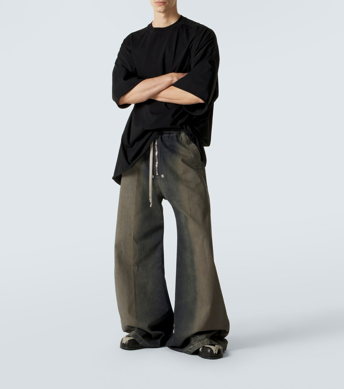 Rick Owens Megalace leather mules