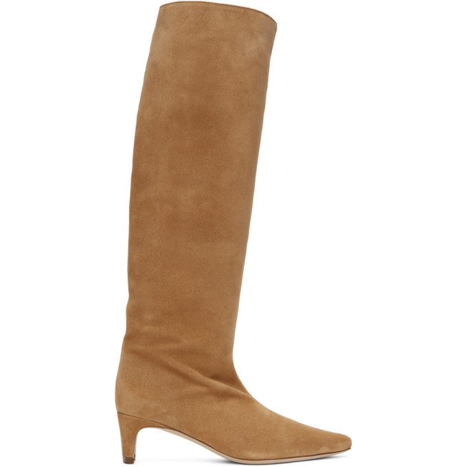 Photo: Staud Tan Suede Wally Boots