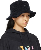 SJYP Navy Corduroy Bucket Hat