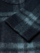 Universal Works - Checked Fleece Field Jacket - Blue