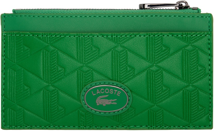Photo: Lacoste Green Monogramme Zipped Wallet