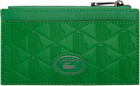 Lacoste Green Monogramme Zipped Wallet