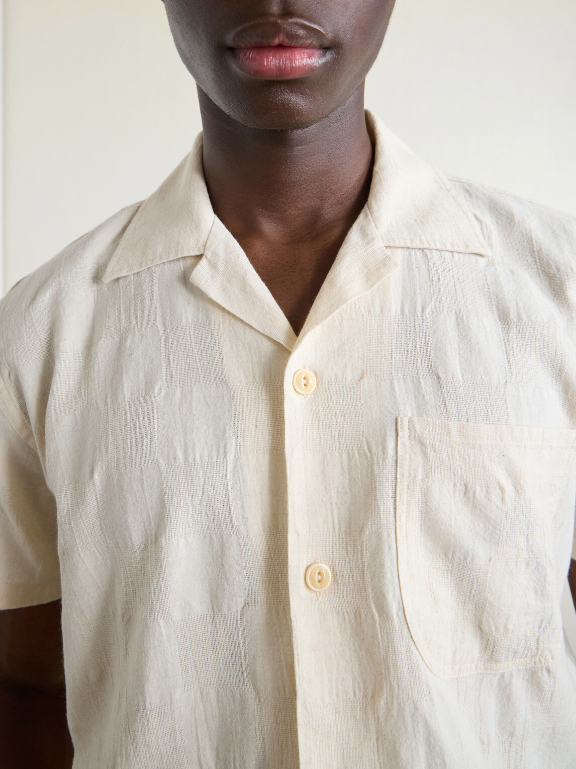 Drake's - Camp-Collar Linen Shirt - Neutrals