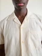 Drake's - Camp-Collar Linen Shirt - Neutrals