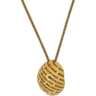 Balenciaga Gold Precious Logo Necklace