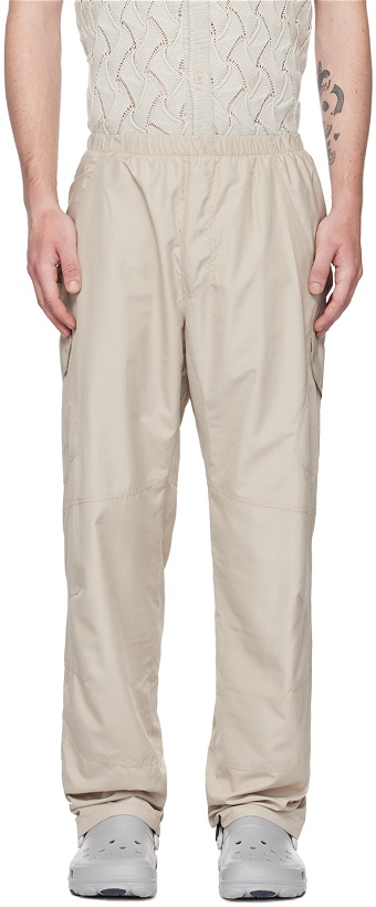 Photo: Robyn Lynch Gray Embroidered Cargo Pants