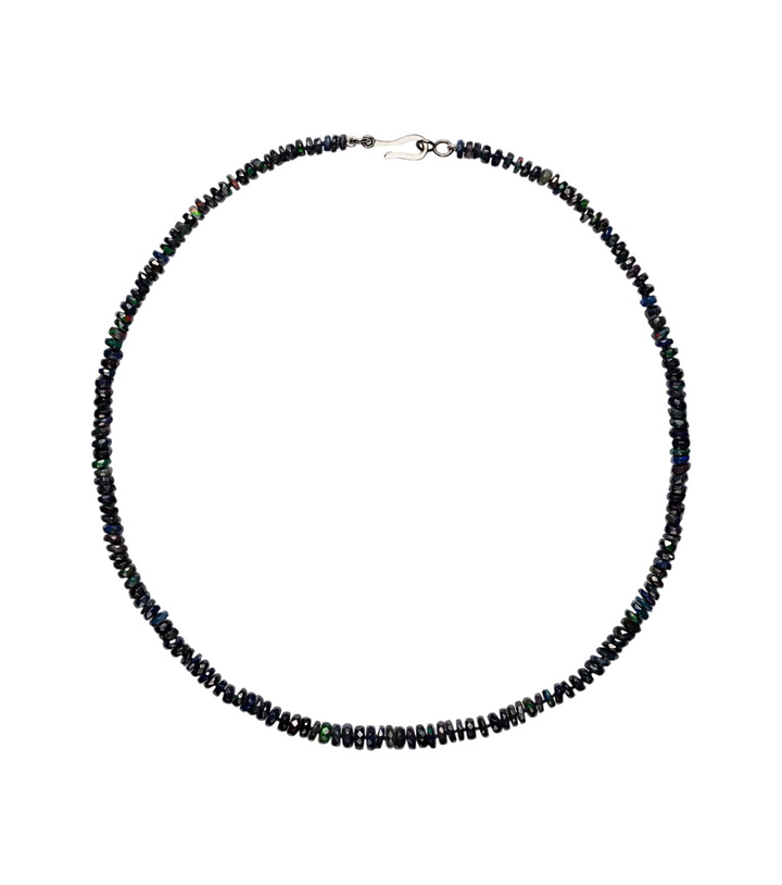 Photo: Ileana Makri 9kt white gold beaded necklace with opals