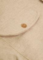 Wax London Lomond Wool-blend Overshirt Ecru