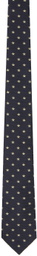 YOHJI YAMAMOTO Navy Star Pattern JQ Derby Tie