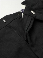 Ralph Lauren Purple label - Gregory Straight-Leg Pleated Linen Trousers - Black