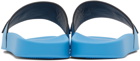 Versace Blue Medusa Biggie Slides