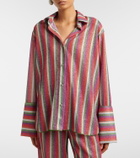 Oséree Lumière striped shirt