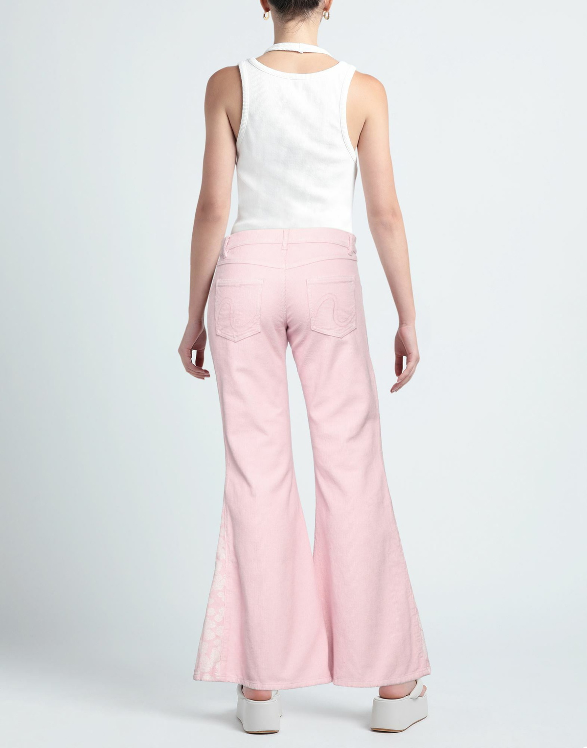 Erl Womens Pants Light in Pink