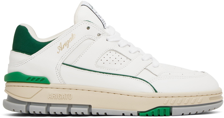 Photo: Axel Arigato White & Green Area Lo Sneakers