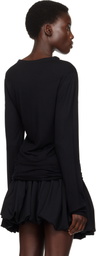 AARON ESH Black Satin Trim T-shirt