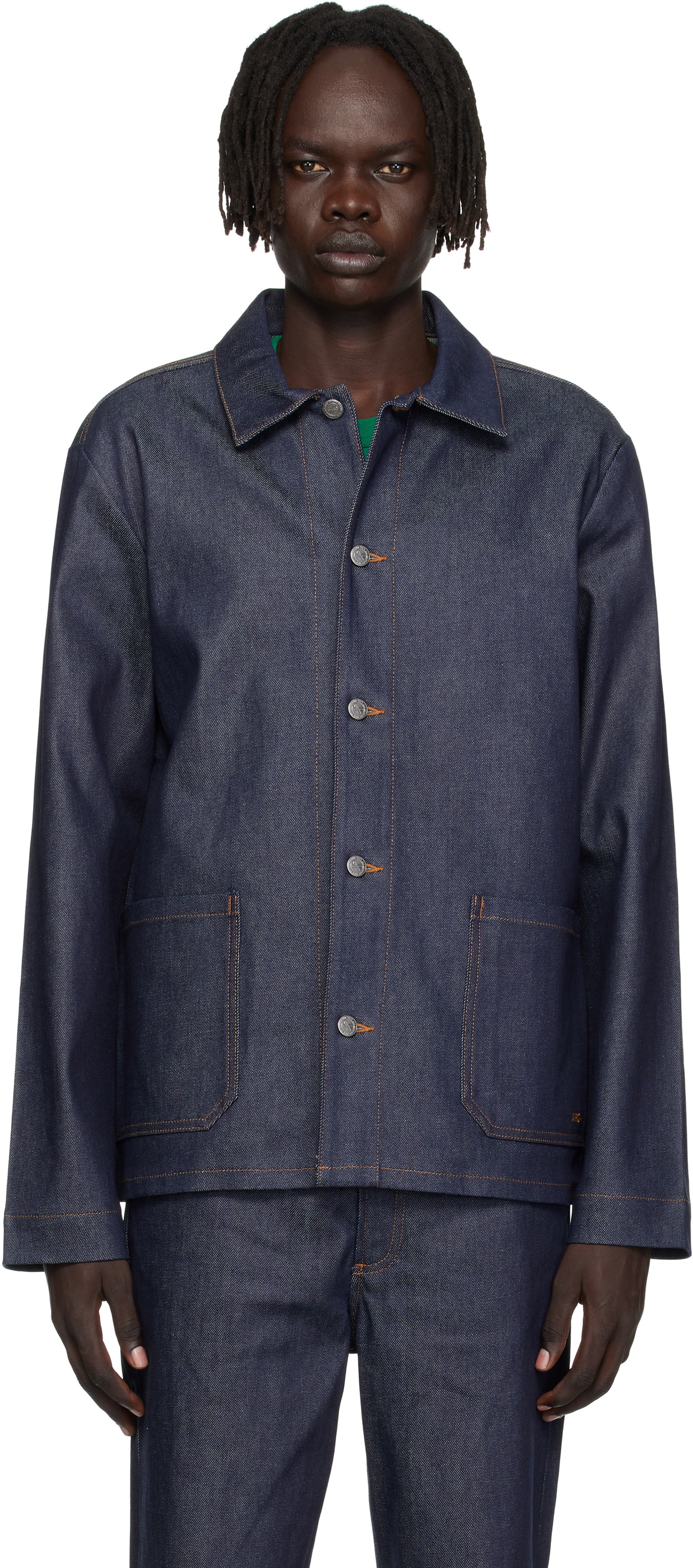 A.P.C. Navy Sacai Edition Eimi Denim Jacket A.P.C.