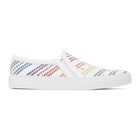 Givenchy White Rainbow Chain Urban Slip-On Sneakers