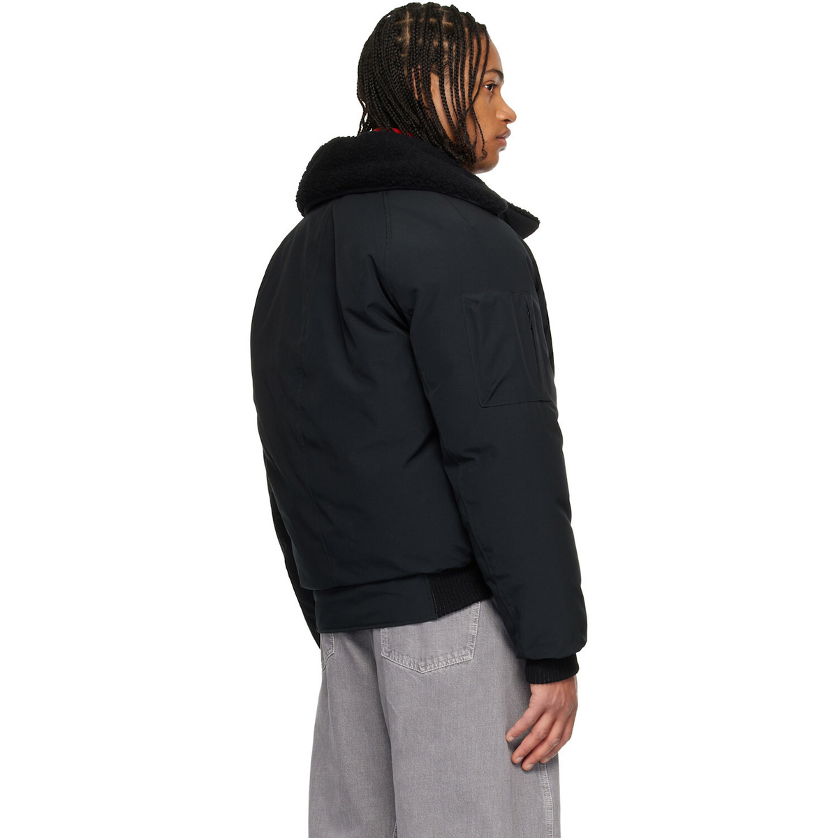 Canada Goose Black Chilliwack Aviator Bomber Down Jacket