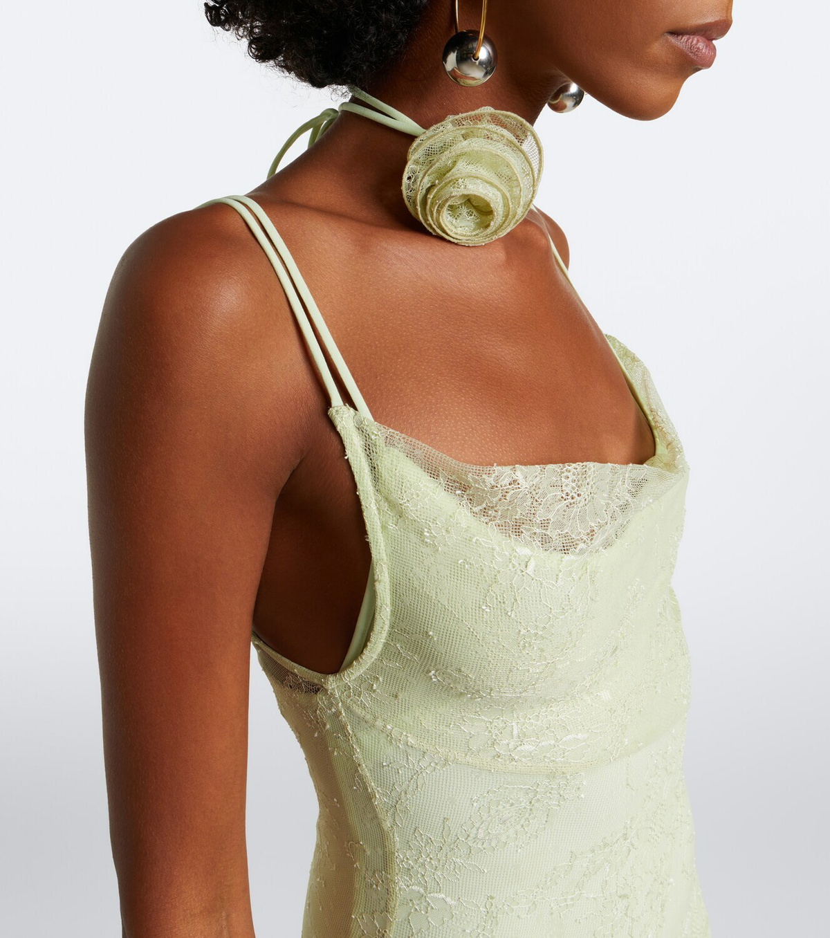 De La Vali Calima lace maxi dress