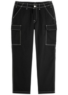 True Religion Straight-leg Twill Cargo Trousers Black
