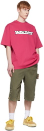 We11done Pink Cotton T-Shirt