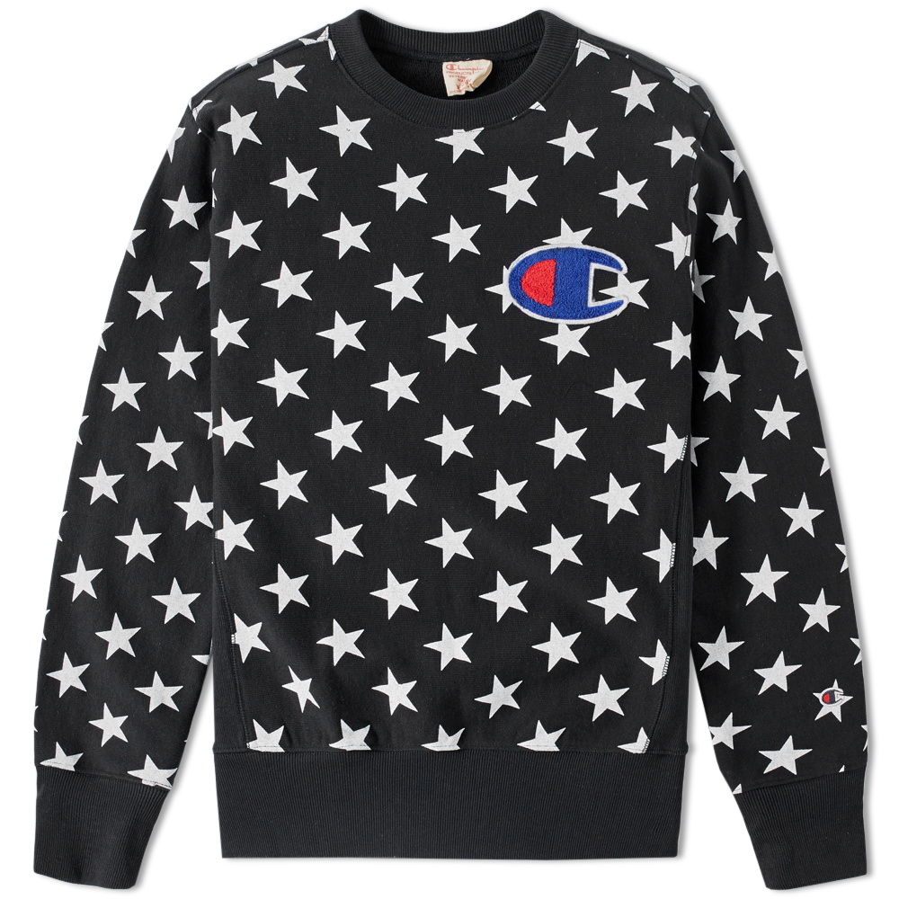 Champion Reverse Weave Stars Crew Sweat