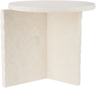 ferm LIVING White Mineral Sculptural Side Table