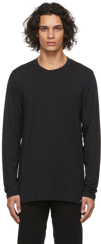 Photo: TOM FORD Black Logo Long Sleeve T-Shirt