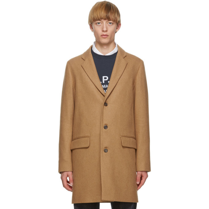 Photo: A.P.C. Beige Wool Visconti Coat