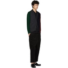 Comme des Garcons Homme Deux Black Fred Perry Edition Stripe Polo