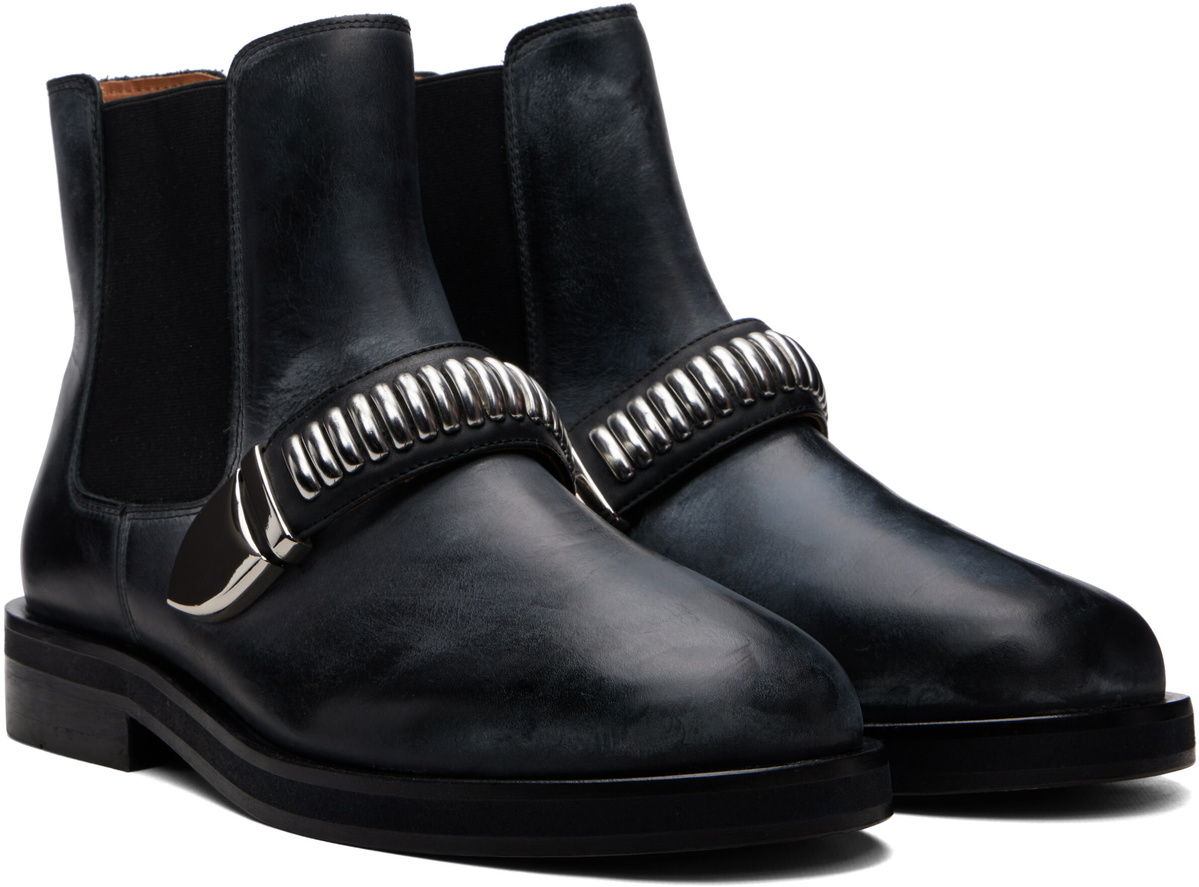 BLUEMARBLE Black Studded Chelsea Boots