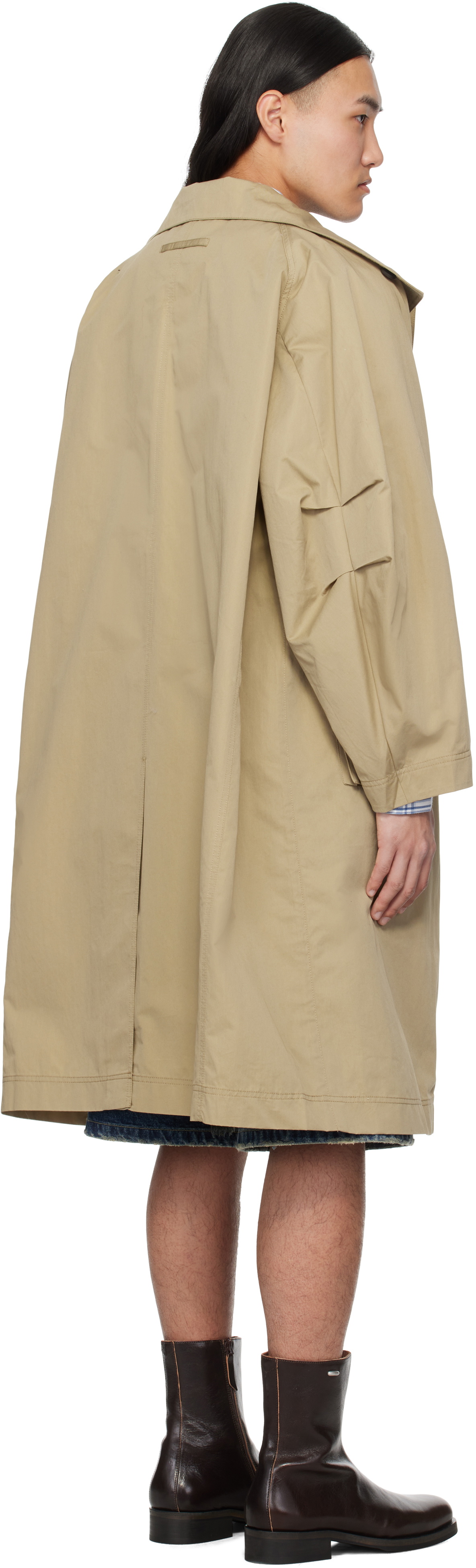 lesugiatelier Beige Travel Mac Coat
