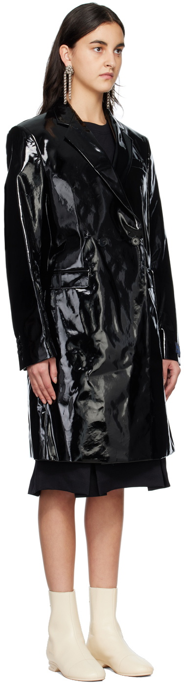 Raf Simons Black Classic Double Breasted Coat