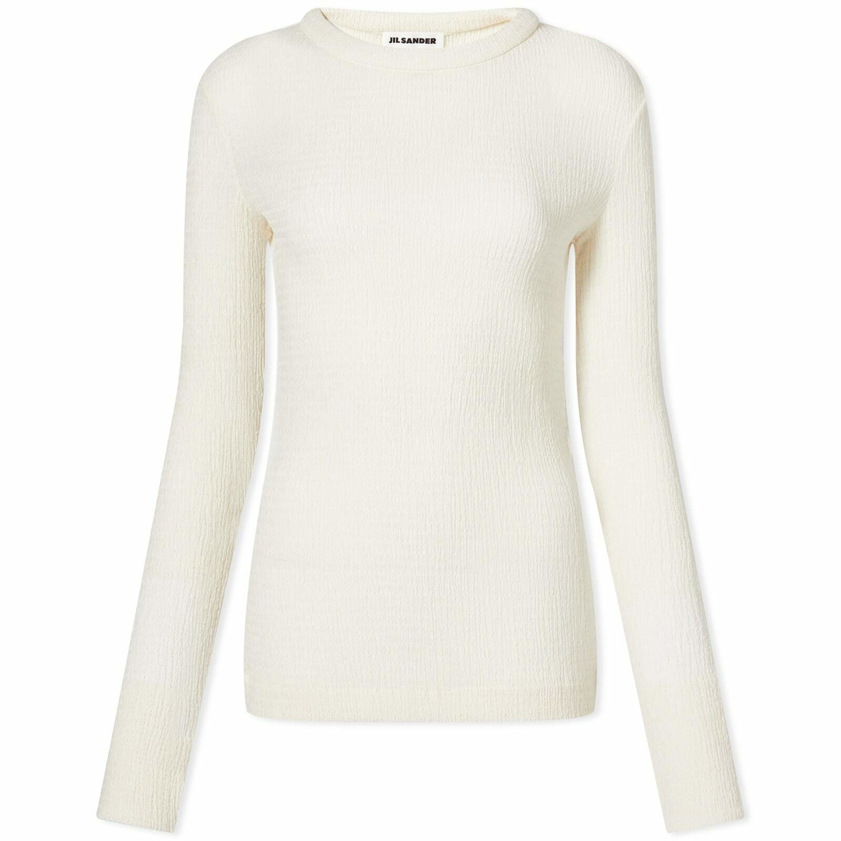 【JIL SANDER】Stiff Lightweight Cotton Long Sleeve Natural JIL SANDER】Stiff Lightweight Cotton Long Sleeve Natural Jil