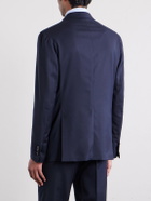 De Petrillo - Virgin-Wool Blend Suit Jacket - Blue