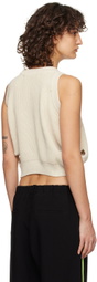 TheOpen Product Beige Cutout Vest