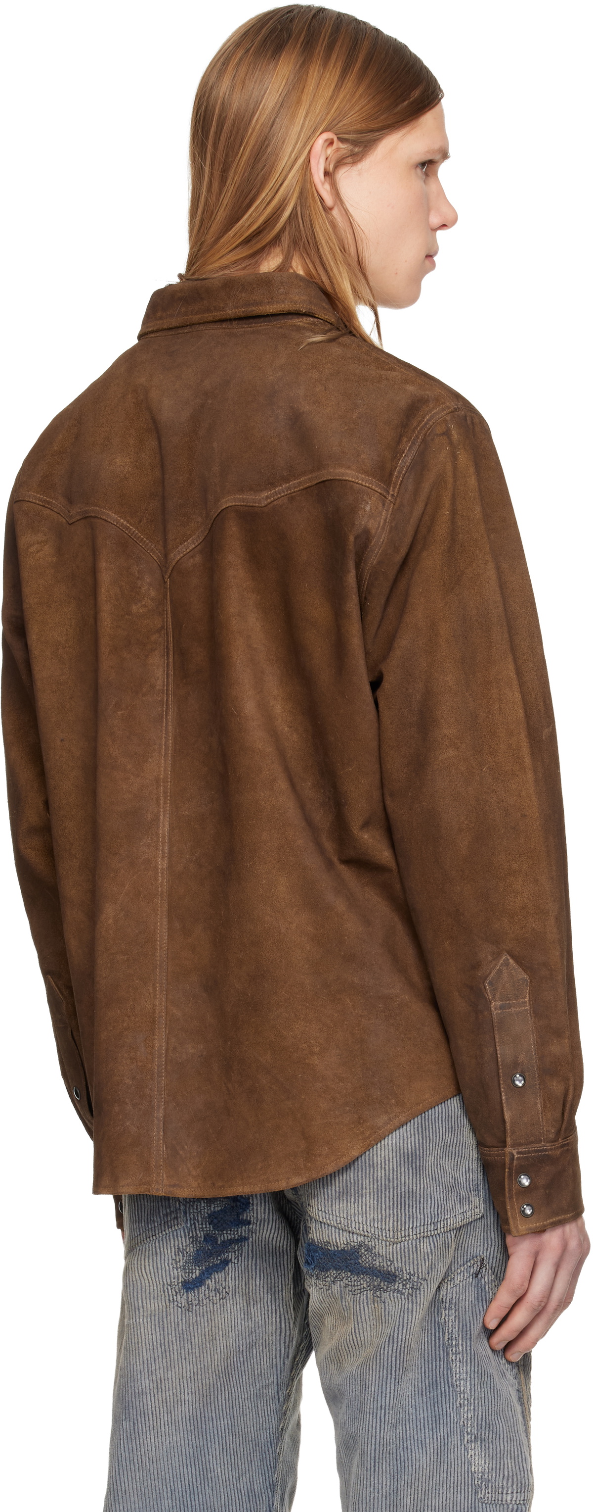 【最終価格!!!】未使用 RRL Suede Western Shirt RRL by Ralph Lauren Suede Western Shirt Jacket - Black – Stuarts